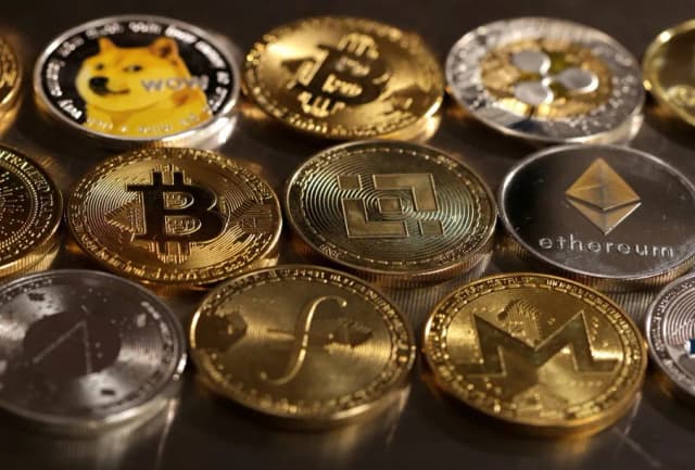 Imagem simbolizando criptoativos.