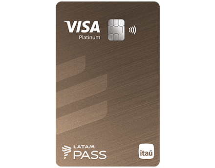 imagem do cartão LATAM Pass Itaú Visa Platinum 