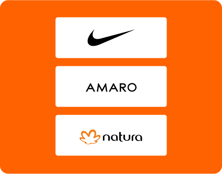 Logos da Nike, Amaro e Natura 