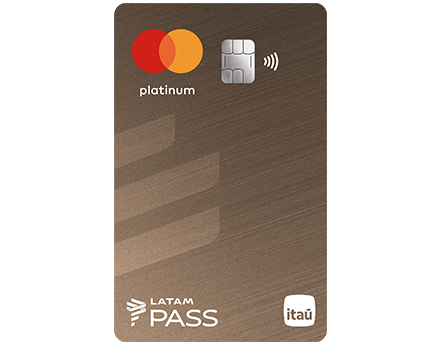 imagem do cartão LATAM Pass Itaú Mastercard Platinum 