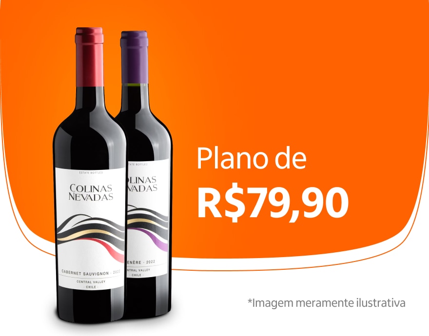 Banner com vinhos do plano Pra Conhecer por de R$ 79,90