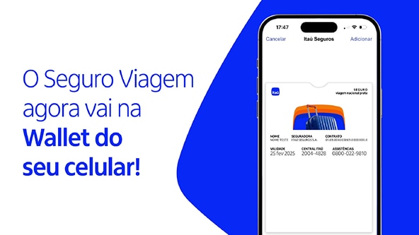 Thumbnail do vídeo: O Seguro Viagem vai na wallet do seu celular!