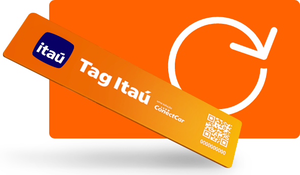 Tag Itaú com recarga automática