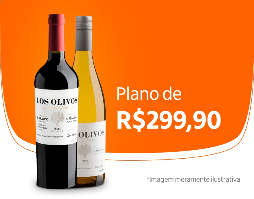 Banner com vinhos do plano Pra Eternizar por R$ 299,90