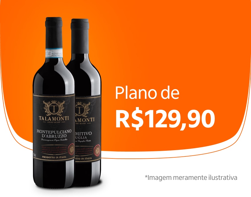 Banner com vinhos do plano Pra Explorar por R$ 129,90