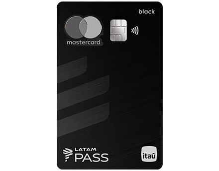 imagem do cartão LATAM Pass Itaú Mastercard Black